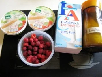 Rezept: Mascarpone Creme mit Himbeermus Bild Nr. 2 Mascarpone Creme mit Himbeermus - Rezept - Bild Nr. 2