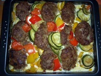 Mediterraner Gemüse - Hack - Auflauf - Rezept