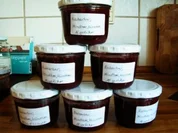 Rhabarber-Himbeer Marmelade mit Eierlikör - Rezept