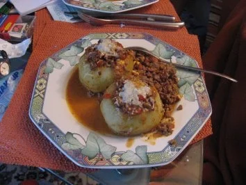 Kohlrabi mit Innerei - Rezept