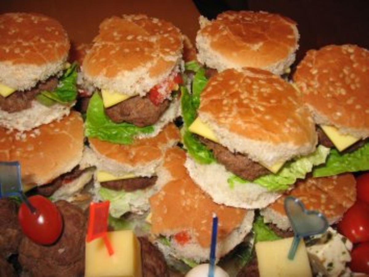 Mini- Party- Cheeseburger - Rezept