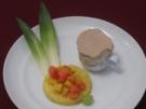 Espresso-Parfait und karamellisierte Ananas mit exotischen Früchten - Rezept