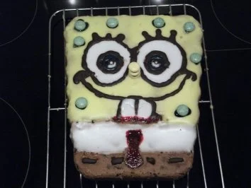 Geburtstagskuchen SPONGEBOB - Rezept