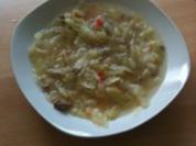 Kohlsuppe mit Hackfleisch - Rezept