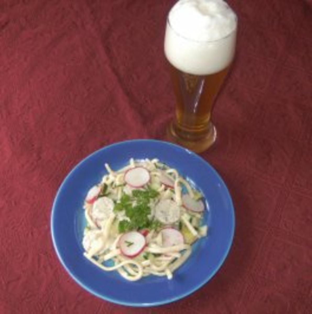Spätzlesalat mit Weißwurscht - Rezept - Bild Nr. 2