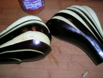 Auberginenfächer aus dem Ofen - pur oder als Beilage - einfach ein Genuss (kalorienarm) - Rezept - Bild Nr. 4