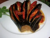 Auberginenfächer aus dem Ofen - pur oder als Beilage - einfach ein Genuss (kalorienarm) - Rezept