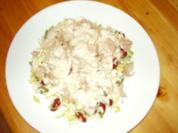 Frischer "knackiger" Rohkostsalat mit Thunfisch und Senfdressing - Rezept