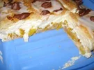 Schmand-Pfirsch-Blätterteigtorte - Rezept