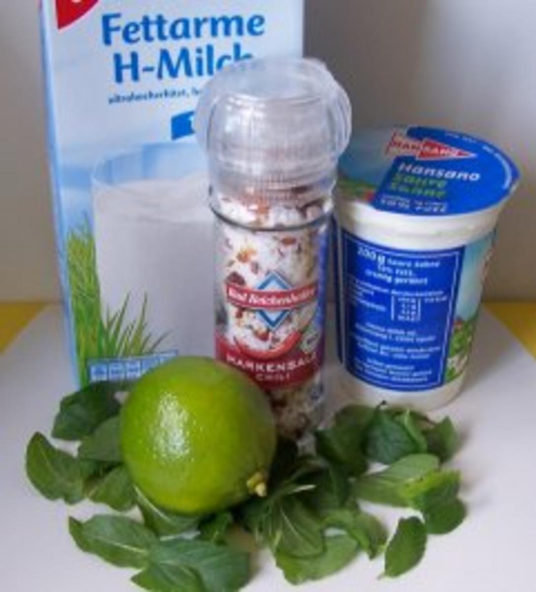 Getränk: Limetten-Minz-Shake - Rezept