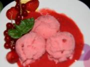 Dessert: Erdbeer-Eis - Rezept