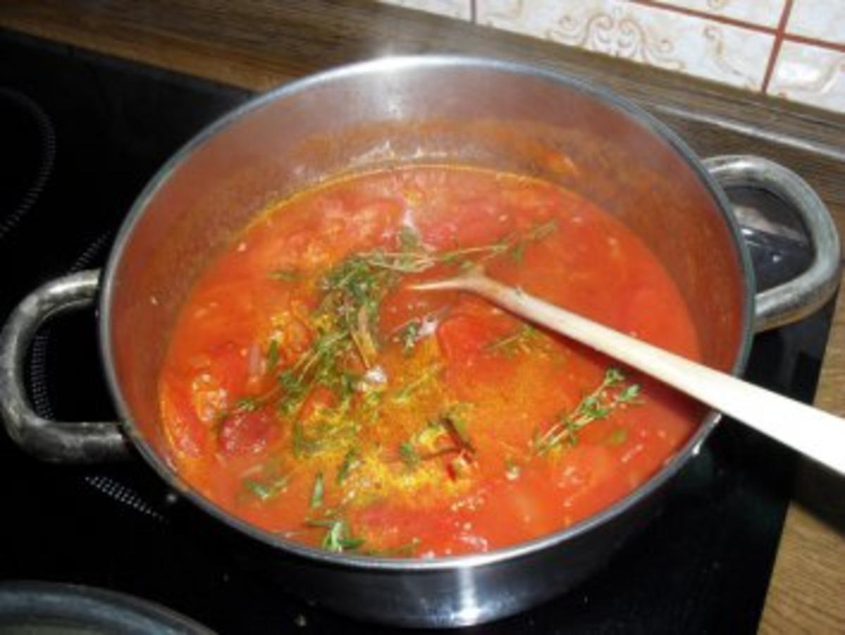 Maultaschen in Tomatensoße mit Schinken und Käse überbacken Bilder sind online - Rezept - Bild Nr. 5
