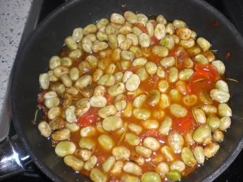 Bandnudeln mit dicken Bohnen - Rezept - Bild Nr. 3