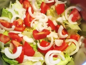 Salat - einfach - Rezept - Bild Nr. 4