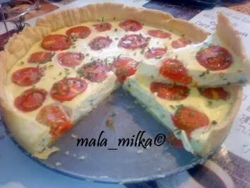 Tomaten - Schnittlauch - Quiche - Rezept