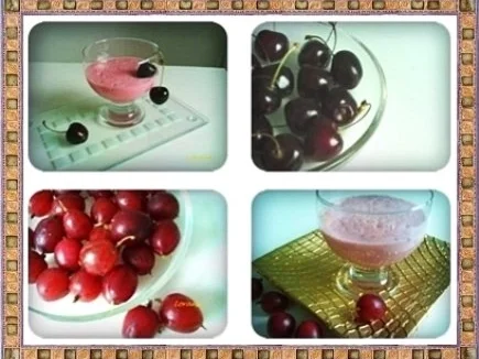 Getränk: Kirschen-Stachelbeeren - Fruchtshake - Rezept - Bild Nr. 2