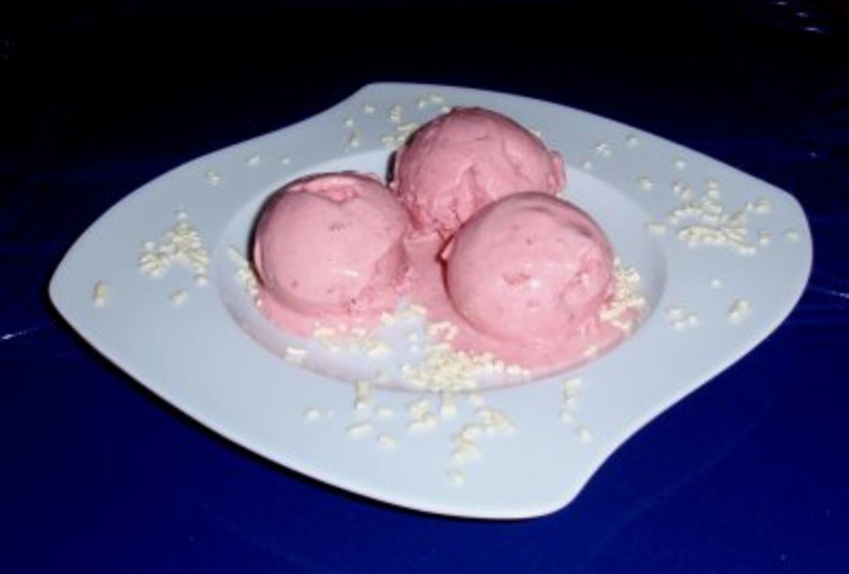 Himbeer-Kiwi-Joghurt-Sahne-Eis - Rezept
