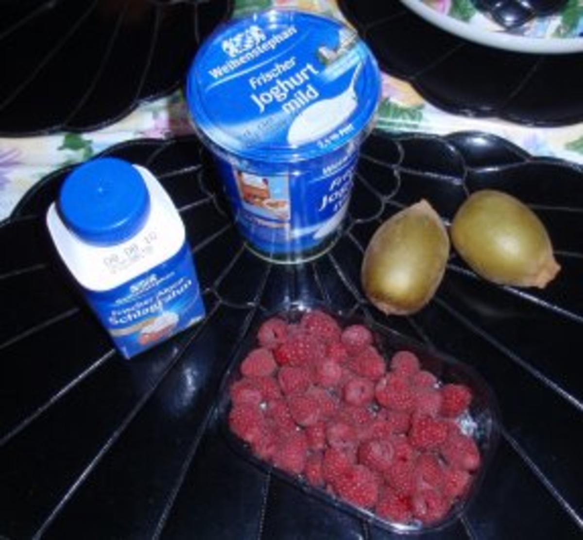 Himbeer-Kiwi-Joghurt-Sahne-Eis - Rezept - Bild Nr. 2