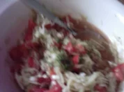 Tomaten-Gurkensalat zum Abendbrot - Rezept