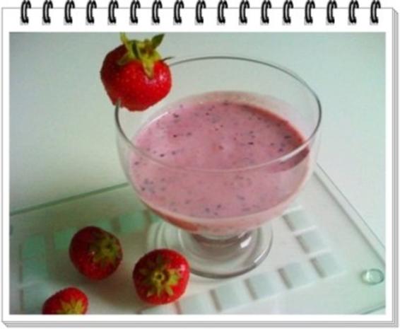 Getränk: Brombeeren-Erdbeeren - Fruchtshake - Rezept - kochbar.de