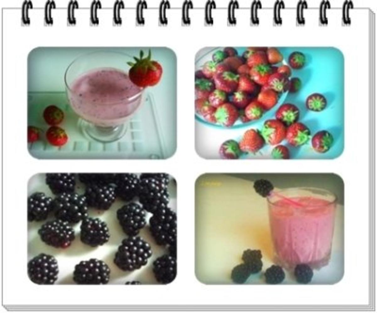 Getränk: Brombeeren-Erdbeeren - Fruchtshake - Rezept - Bild Nr. 3