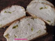 Brot:  CIABATTA mit mild eingelegten Pfefferschoten - Rezept