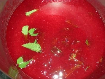 Rezept: Eis: Ribisel - Minze Eiscreme Bild Nr. 5 Eis: Ribisel - Minze Eiscreme - Rezept - Bild Nr. 5