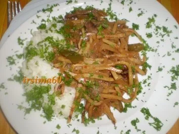 Rezept: Chinesisches Zwiebelfleisch Chinesisches Zwiebelfleisch - Rezept