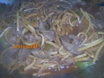 Rezept: Chinesisches Zwiebelfleisch Bild Nr. 9 Chinesisches Zwiebelfleisch - Rezept - Bild Nr. 9