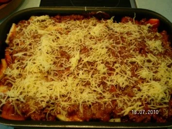 Rezept: Ofengemüse mit Hackfleisch überbacken Bild Nr. 4 Ofengemüse mit Hackfleisch überbacken - Rezept - Bild Nr. 4