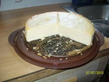 Käsekuchen ohne Boden - Rezept