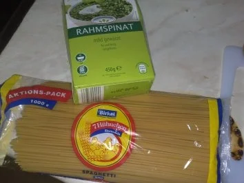 Spinat Spaghetti - Rezept