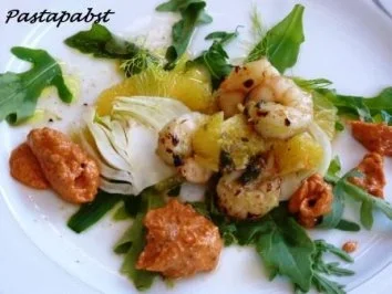 Garnelen in roter Pfeffersauce - Rezept