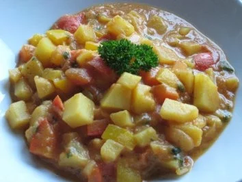 Kartoffel-Paprika Gulasch - Rezept