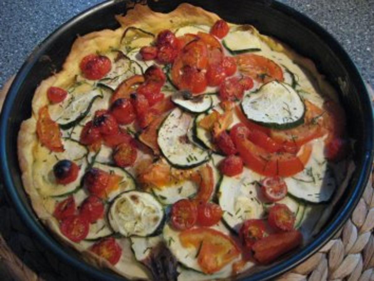 Tomaten-Zucchini Quiche - Rezept mit Bild - kochbar.de