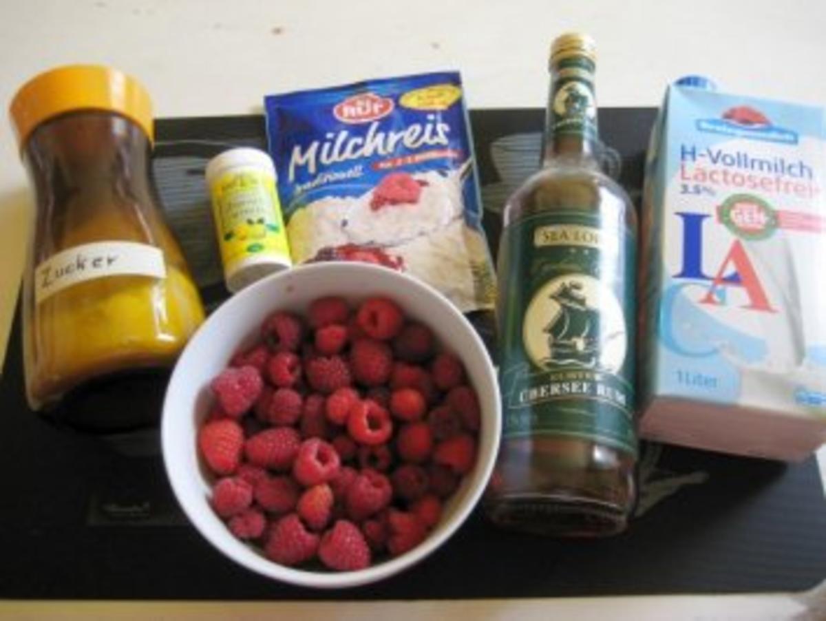 Milchreis mit in Rum eingelegten Himbeeren - Rezept - Bild Nr. 2