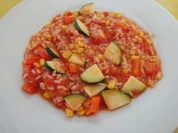 Tomatige Zucchini mit Reis - Rezept