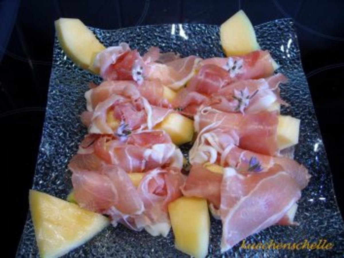 Melone mit Schinken - einfach - von kuechenschelle