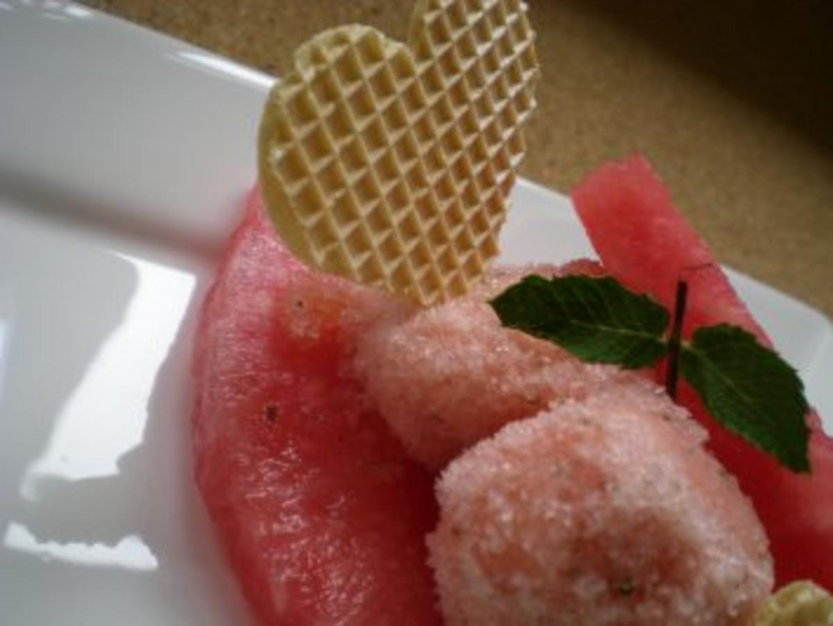 Eis: Melonen Sorbet - Rezept