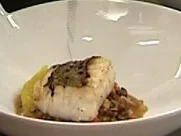 Gebratener Zander auf Rahmlinsen mit Orange - Rezept