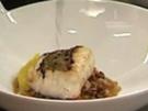 Gebratener Zander auf Rahmlinsen mit Orange - Rezept
