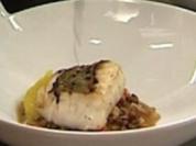 Gebratener Zander auf Rahmlinsen mit Orange - Rezept