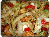 Meer - Chinakohl-Reis-Topf mit Garnelen - Rezept