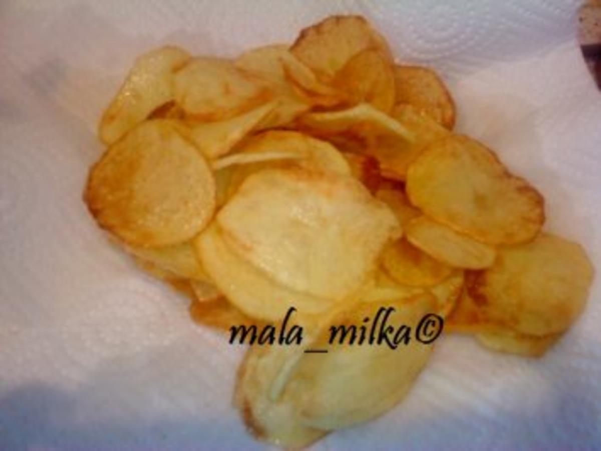 Kartoffel-Chips (selbstgemacht) - Rezept 
