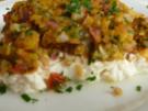 Schafskäse mit Gemüsehaube überbacken - Rezept
