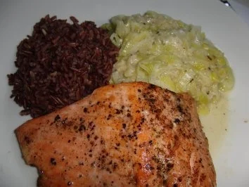 Fisch : Die große Liebe mit Lauch und Lachs - Rezept - Bild Nr. 2