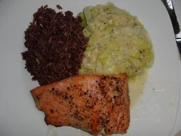 Fisch : Die große Liebe mit Lauch und Lachs - Rezept