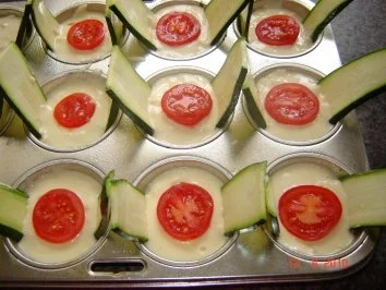 Pikante Kuchen : Zuccini-Käse-Muffins - Rezept - Bild Nr. 6