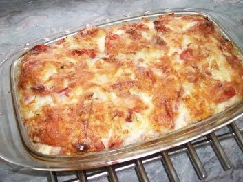 Rezept: Torteliniauflauf mit Schinken Torteliniauflauf mit Schinken - Rezept