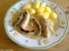 Schmorgurken mit Würstchen - Rezept